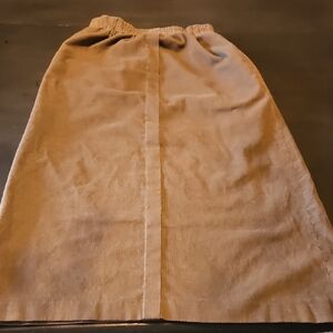 Vibtage White Stag Tan Cord A-Line Skirt